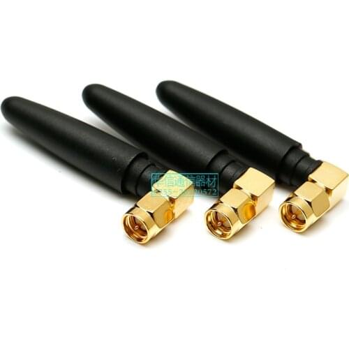5cm GPRS 3G GSM Short glue stick Elbow antenna high gain with SMA male connector 900~1800MHz