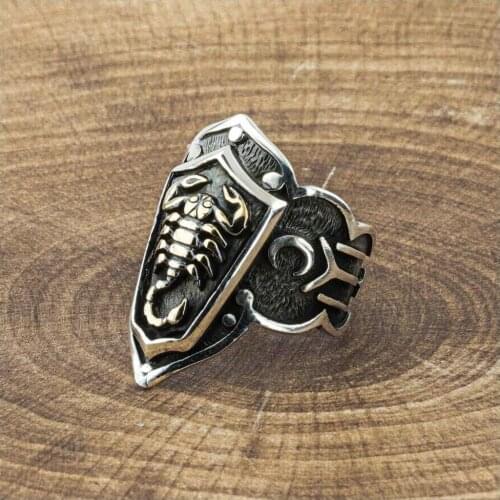 925 Sterling Silver Mens Thumb Ring with Scorpion Bowman Ring Exclusive Chic Accessory for Men Special Ring Made in Turkey