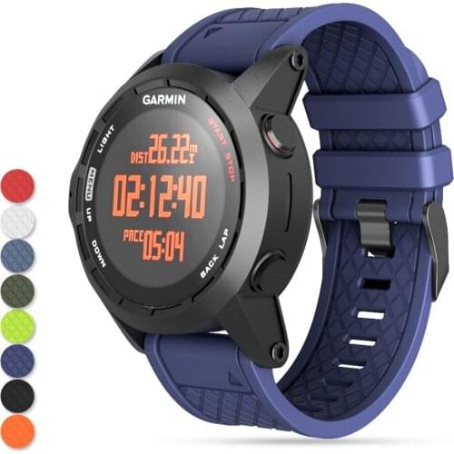 EiEuuk Accessory Soft Silicone Sport Replacement Watchband Strap Wristband for Garmin Fenix,Fenix 2,Fenix 3/3HR,Fenix 5X