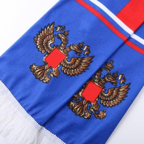 Free shipping 2018 Russian World Cup 32 national team scarf Football fan tassel scarf souvenir On the spot to watch the ball
