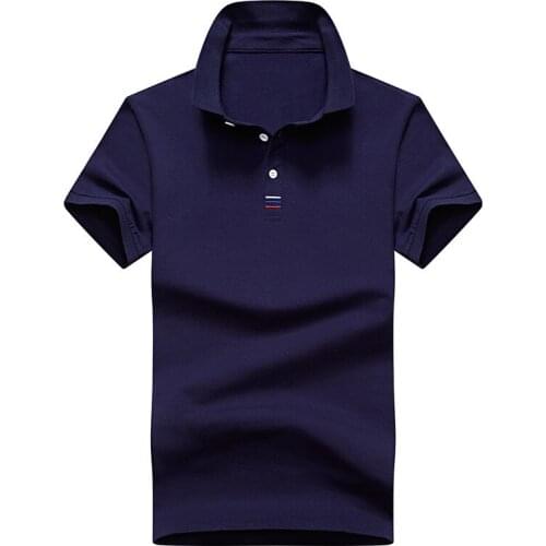 Large Size M-4XL Summer Polo Shirt Men Business Casual Solid Color Polo Men 95% Cotton Breathable Slim Fit Polo T Shirt For Men