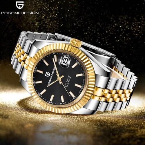 PAGANI Design Automatic Mens Mechanical Watch 2021 Luxury Brand Multifunctional Waterproof Watch Fashion Stainless Steel Strap