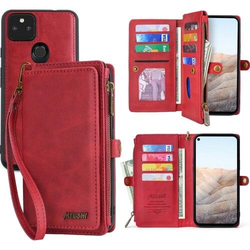 Wallet PU Leather Phone Case For Google Pixel 3 3XL 4 4XL 4A 5G 5 5A