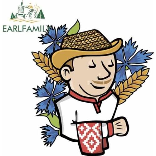 EARLFAMILY 13cm x 11.5cm For Jenkins Cartoon Sunscreen Car Stickers Fashion Graphics Decal Occlusion Scratch Vinyl Car Wrap 3D