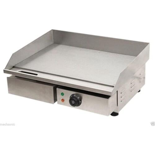 3KW 55CM Electric Griddle Grill Hot Plate Stainless Steel Commercial BBQ