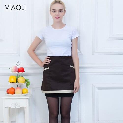 New Color matching Patchwork Chef Aprons with Pockets Kitchen Restaurant Coffee Shop Bakery Sushi Workwear Apron Chef Uniforms