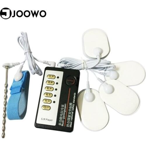 Fetish Electric Shock Penis Ring Urethral Plug Electro Bondage Restraints Adult Sex Toys for Couples Body Clit Massager