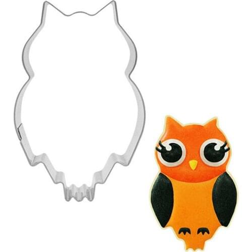Stainless Steel Owl Shape Mold Cookie Cutter Biscuit Baking Mold Cake Decorating Tools Kitchen Accessories Pastry Gadget Sets