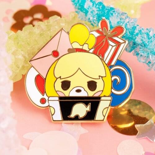 Isabelle Birthday Present Enamel Brooch Pin Backpack Hat Bag Collar Lapel Pins Badges Women Mens Fashion Jewelry Accessories