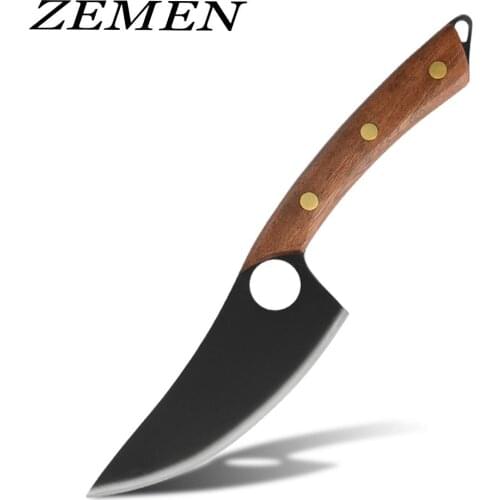 Kitchen Deboning Knife Handmade Kitchen Chefs Knife for Meat Cleaver and Chopping Knife (Laser Cutting, Handle Hanging Hole)