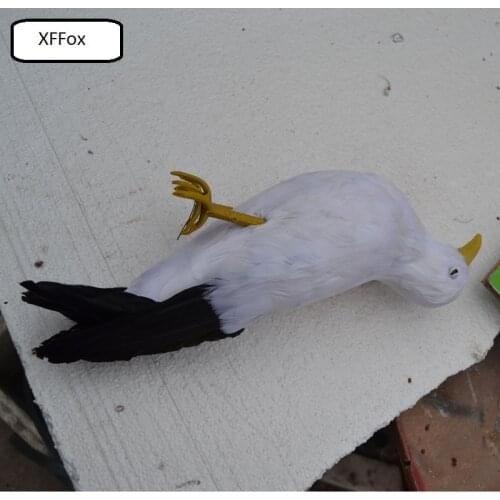 Creative real life dead Seagull model foam&feather seagull bird model about 30cm xf0022