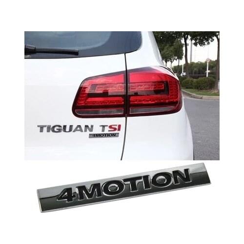 Metal Alloy 4 MOTION TIGUAN car rear sticker For Volkswagen