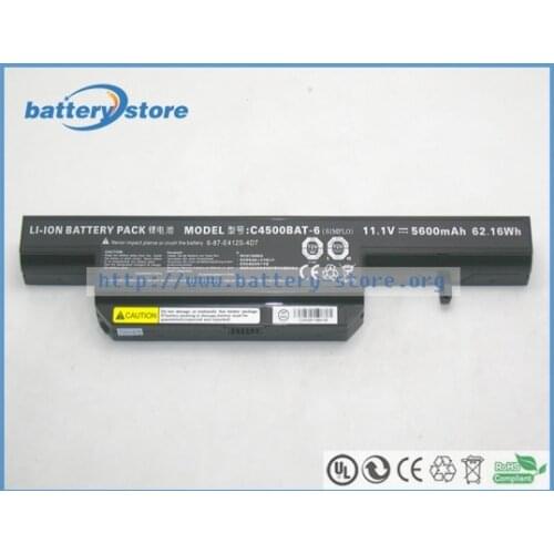 New Genuine laptop batteries for C4500,6-87-C480S-4G41,Q1732N,NP5125,W240BU,W271BUQ,W150ER,W250,W271EUQ,11.1V,6 cell