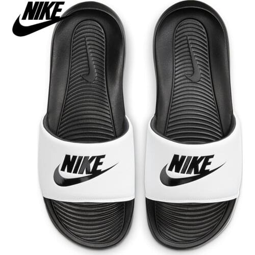 Original Nike Victori One Slippers Male-White CN9675-005 new arrival fashion stylish casual Nike mens summer slippers