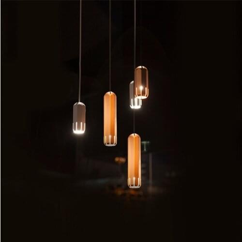Brixton Pendant Lamp Innermost Long lustre metal Minimalist rose gold lamp Modern cylinder pendant light Bar Room island light