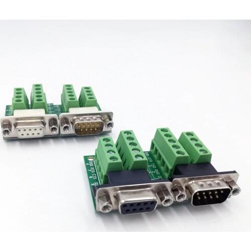 DB9 connector Terminal Module RS232 RS485 Adapter Signals Interface Converter Male Female COM D sub 9Pin