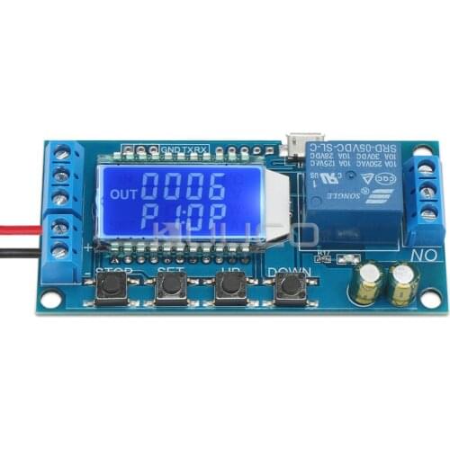 Relay Switch DC6V~30V LCD Multifunction Digital Controller Delay power cut/break/Trigger delay/Cycle timing circuit Relay Module