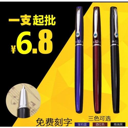 1pcs Pen ball pen 8018 students with office gift boxed word ink pen pen custom lettering