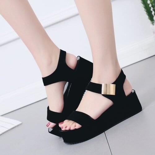 2019 Platform Sandals Shoes Women High Heel wedges Shoes Open Toe Platform Gladiator Trifle Sandals Women Shoes footwear