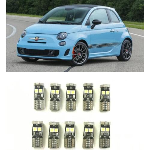 Canbus w5w Led interior lights For ABARTH 124 Spider 500 595 695 500C 595C 695C GRANDE PUNTO 199 PUNTO 199