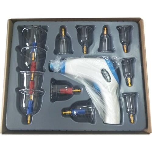 12 cans electric vacuum gun cupping device household suction type Vacuum cupping acupuncture massage scraping instrument