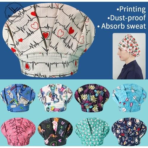 Breathable Sweat-absorbent Chef Kitchen Scrubs Hat Waitress Sushi Work Hats Cooking Barbecue Restaurant Cleaning Hygienic Caps