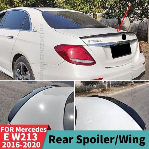 Roof Rear Spoiler Wing Trunk Spoiler Racing Sport Splitter Diffuser Boot Lip For Mercedes Benz E W213 2016 2017 2018 2019 2020