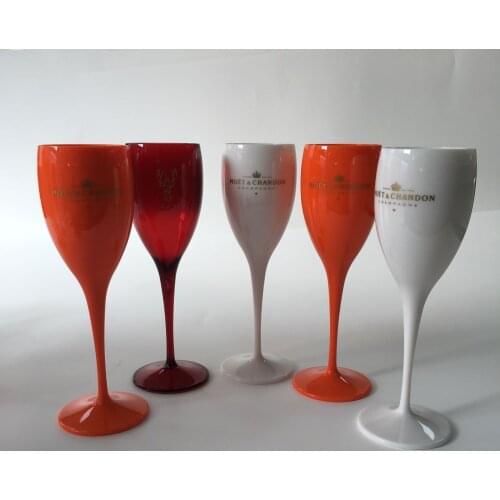 1 Piece 175ml 6oz Party White Wine Champagne Flute Cocktail Plastic Goblet Plating Whiskey Cup