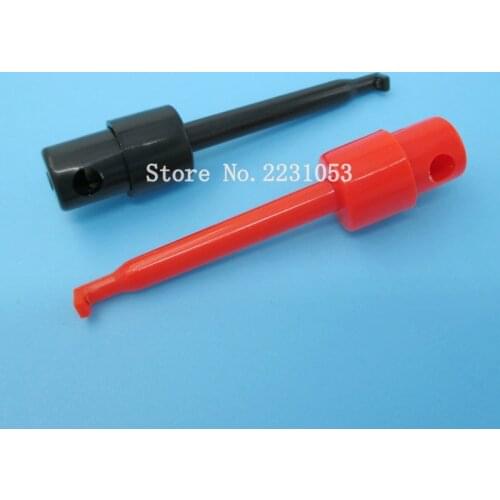 10PCS/LOT 5.8CM Multimeter Lead Wire Kit Test Hook Clip Grabbers Test Probe SMT/ SMD IC D20 Cable Welding