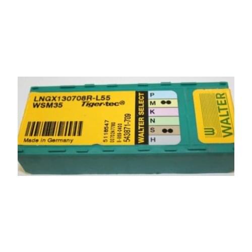 10PCS CARBIDE INSERT LNGX130708R-L55 WSM35