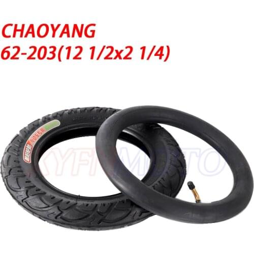 12 inch Tire 12 1/2 X 2 1/4 ( 62-203 ) fits Many Gas Electric Scooters and e-Bike 12 1/2X2 1/4 wheel tyre & inner tube