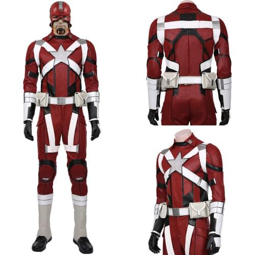 2020 Red Guardian Alexei Shostakov Cosplay Costume Halloween Red Adult Men Suit Superhero Alexei Shostakov Outfit