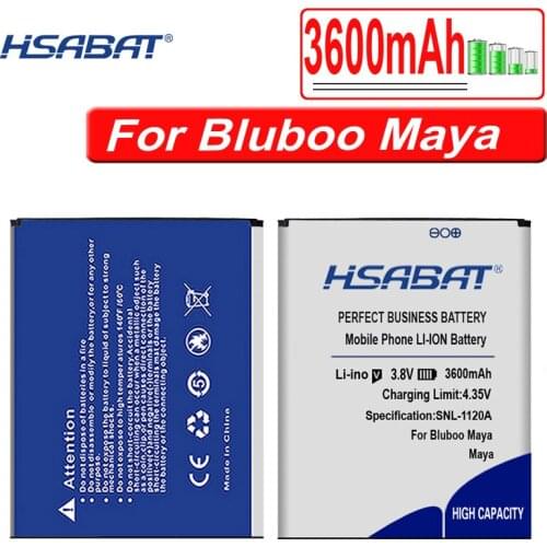 HSABAT 3600mAh Battery for Bluboo Maya Mobile Phone Replacement Accessory Accumulators