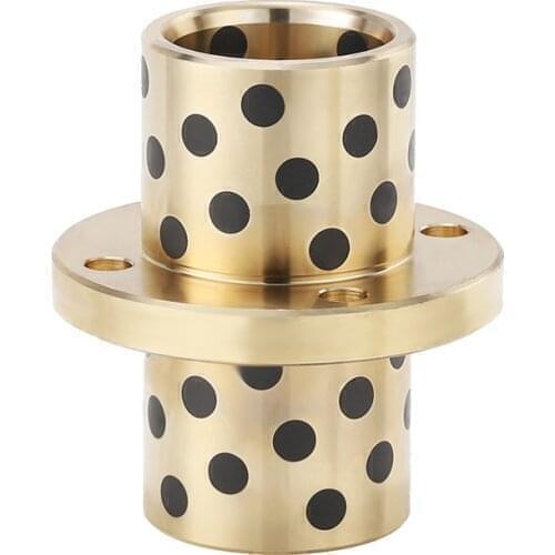 Center Flange 37*5/13*19*35 40*5/16*22*25 40*5/16*22*30 40*5/16*22*35 40*5/16*22*40 Bronze Impregnated Graphite Oilless Bushing