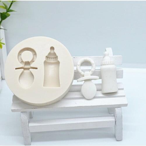 Baby bottle nipple shape Cake Fondant Molds baking tools for cakes silicone mold chocolate fondant cake decoration tools M943