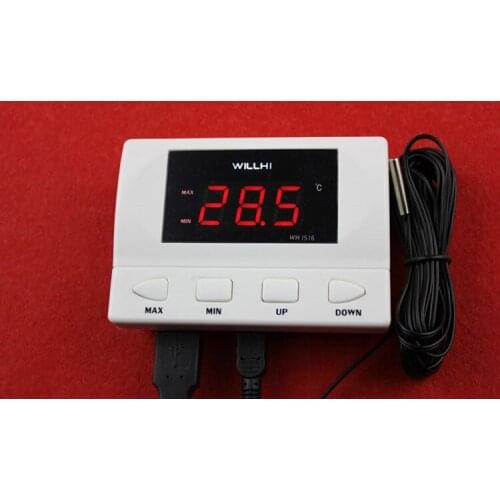 433M Electronic Wireless Temperature Alarm Digital Temperature Buzzer With Built-In High Loudness Speaker