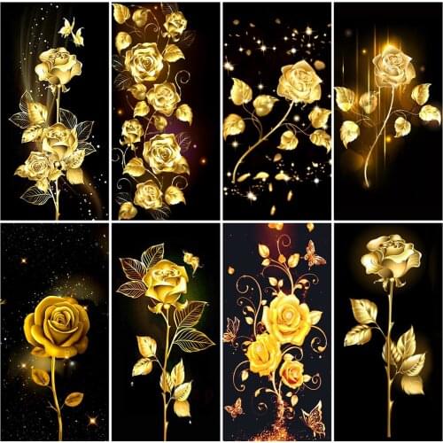 EverShine DIY Diamond Embroidery Flower Full Square Diamond Painting Rose Mosaic Rhinestones Cross Stitch Kits Wall Decor