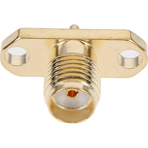 SMA Female 2 Hole Panel Flange Jack With Solder Post Terminal RF Connector