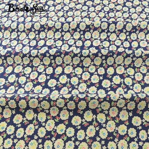 Booksew African Ankara Fabric Cotton Poplin Fabric Floral Telas Black De Algodon Para Patchwork Dress Shirt Baby Material 145cm