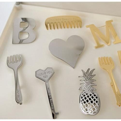 HuanZhi Brooches Letter On Clothes