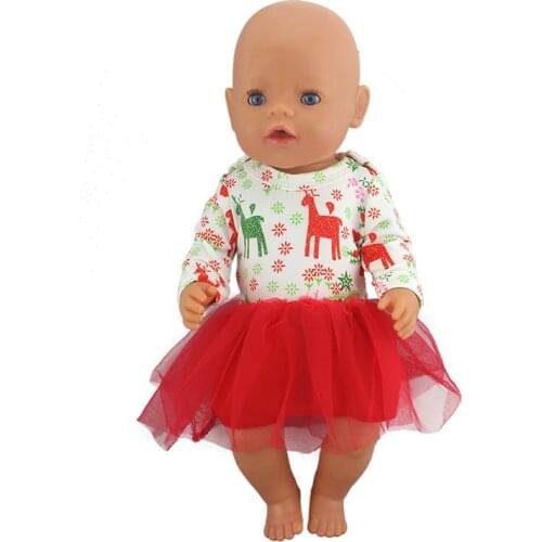 Hot Sale Doll Clothes Born Baby Fit 18 inch 40-43cm Unicorn dress Doll Accessories Clothes For Baby Festival Birthday Gift