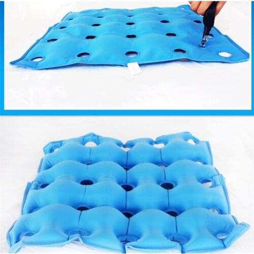 Medical Air Seat Inflatable Cushion Wheelchair Square Porous Anti-hemorrhoids Buttocks Massage Bedsore Prevention