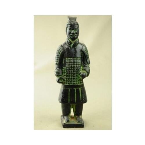 Copper Brass CHINESE crafts decoration Asian brass statue sculpture soldiers Qin shihuang terracotta warriors
