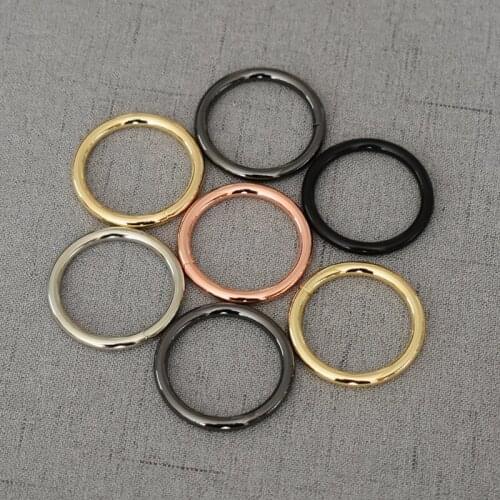 100 pcs/pack 32mm O Ring Metal Buckle for Handbag Strap Chain Snap Paracord Bracelet DIY Dog Collar Strap Webbing Outdoor Camp