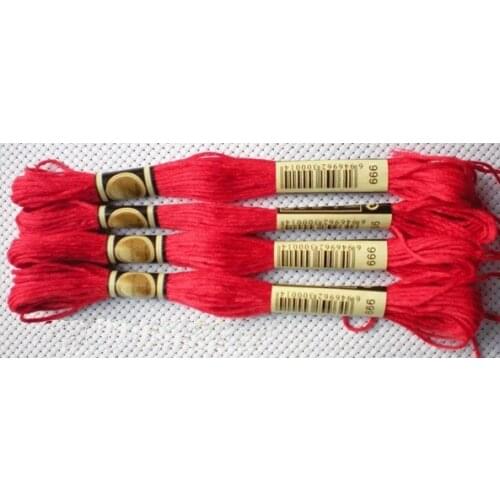NCXC Threads Similar DMC Choose Any Color Room Thread 100 Pcs Thread Cross Stitch Embroidery Thread Floss +your colors