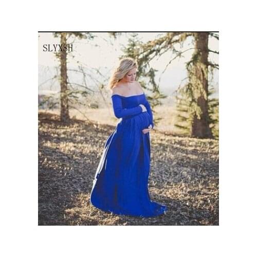 New Couple Fashion Maternity Dresses Photography Props Beach White Lace Maternity Long Dress Pregnant Photography Dresses