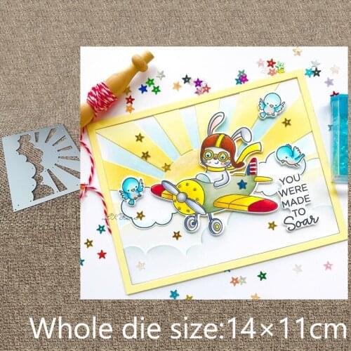 New Design Craft Metal stencil mold Cutting Dies Sunshine Scene decoration scrapbook die cuts Album Paper Card Craft Embossing