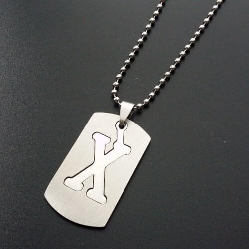 Necklace mens stainless steel simple pendant necklace for women hip hop punk necklace jewelry the neck gifts for man accessories
