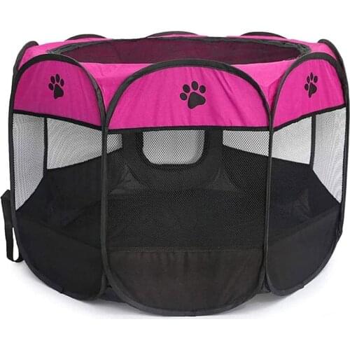 CenKinfo Pop Up Cat Tent Pet Playpen Carrier Dog Cat Puppies Portable Foldable Durable Kennel House Playground for Puppy