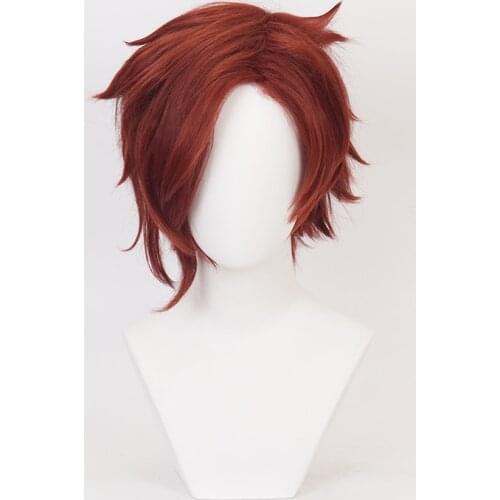 The Arcana Cosplay Wigs Mystery Asra Short Wig Julian Devorak Synthetic Hair Game Costume Wig + Wig Cap